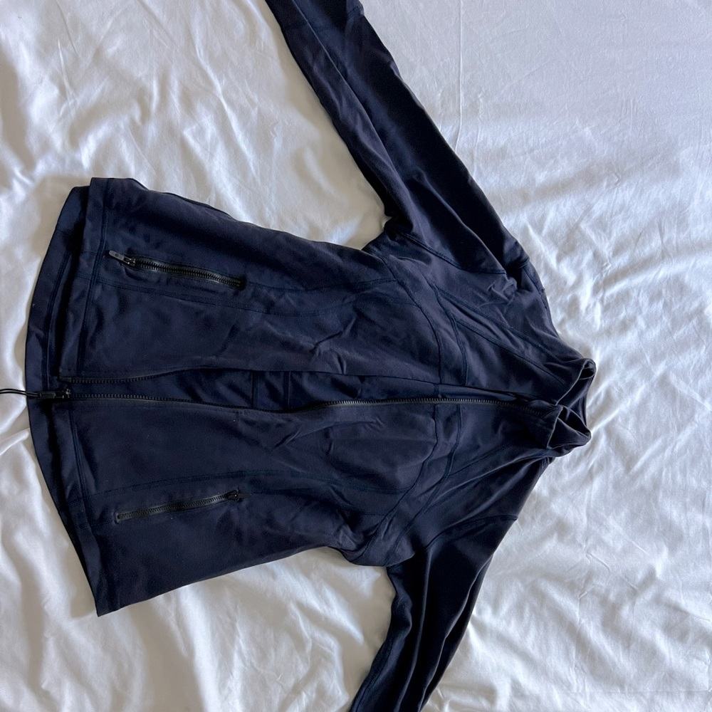 Lululemon fitted zip up navy